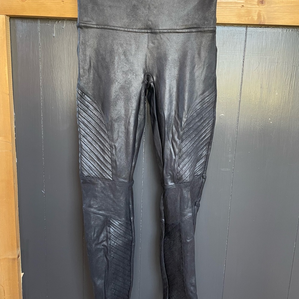 Black Faux Leather Leggings